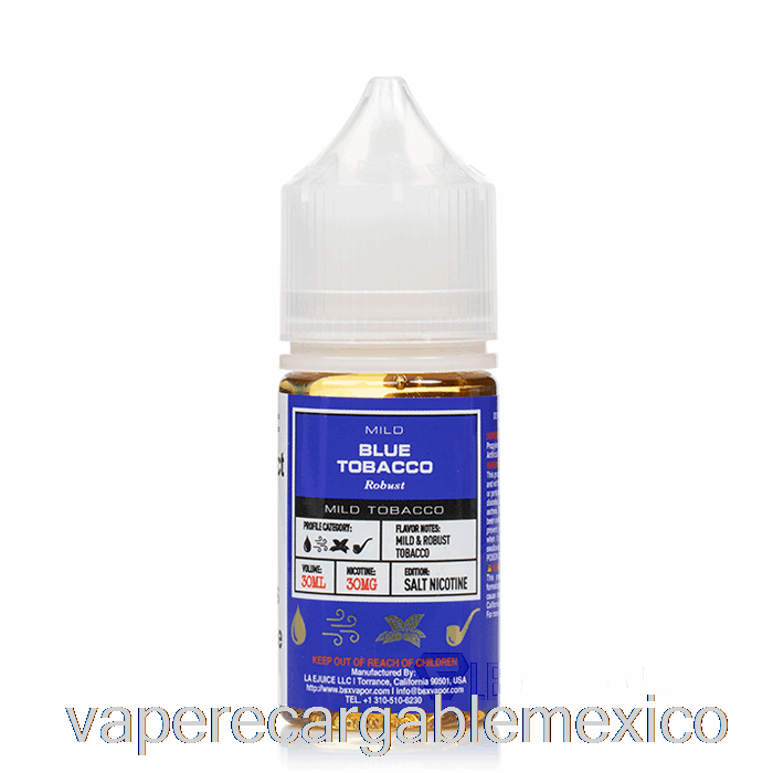 Vape Recargable Tabaco Azul - Serie Sal Bsx - 30ml 50mg